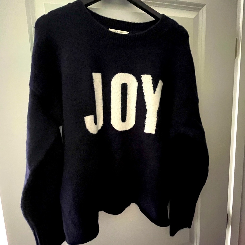 Joy Christmas Sweater, size medium